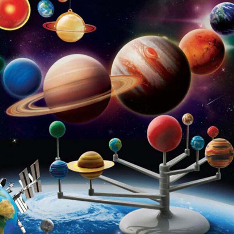 Solar System Nine Planets Planetarium Model Kit DIY Kids