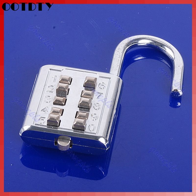 5 Digit Push-Button Number Combination Luggage Travel Code