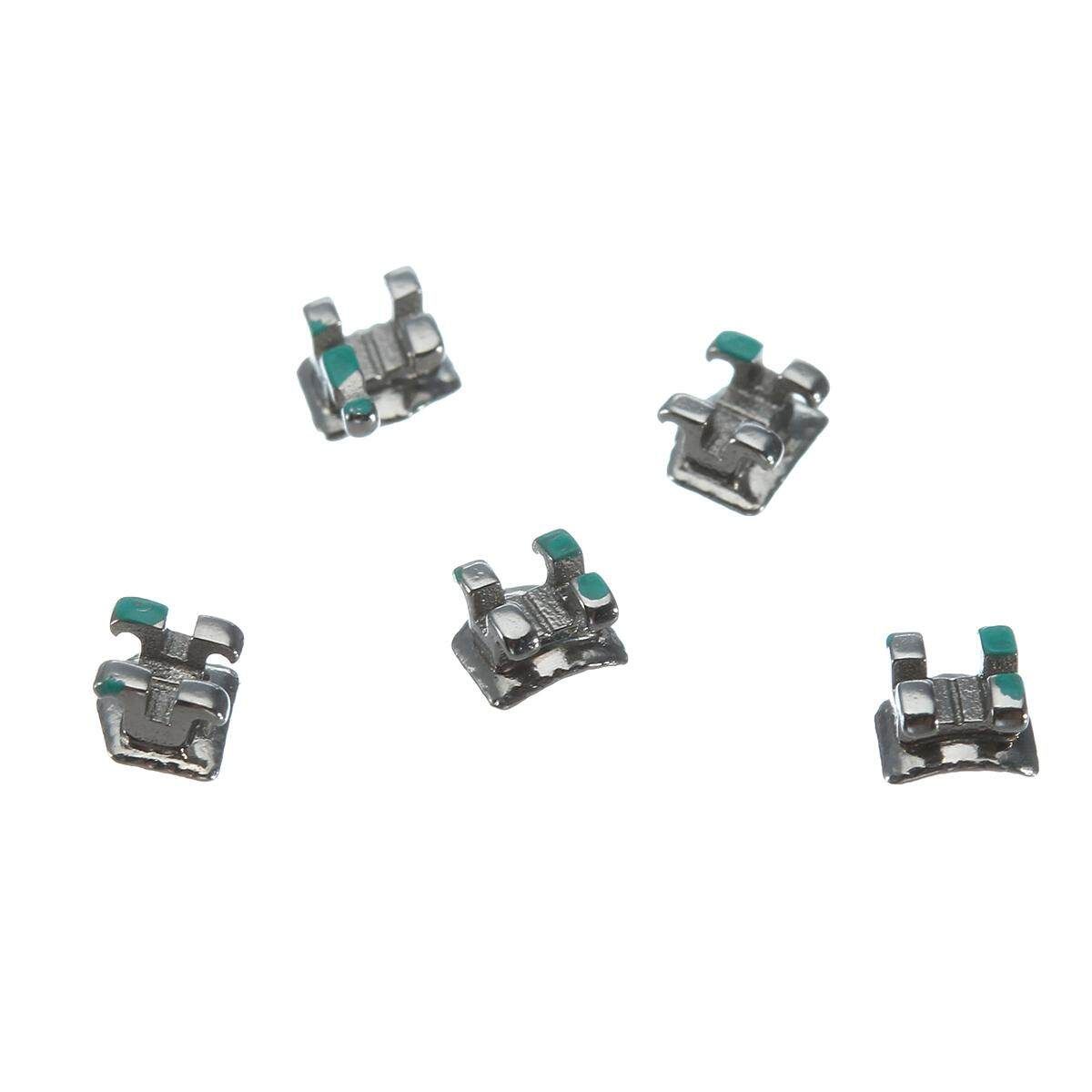 5 Pack AZDENT Dental Orthodontic Metal Brackets 022 345H Roth Slot 20 Pcs/Pack