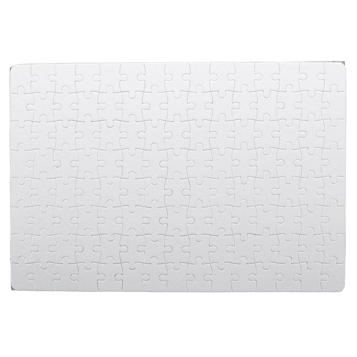 120 Pieces A4 Blank Jigsaw Puzzle Make Your Own Childrens Craft Colour Paint