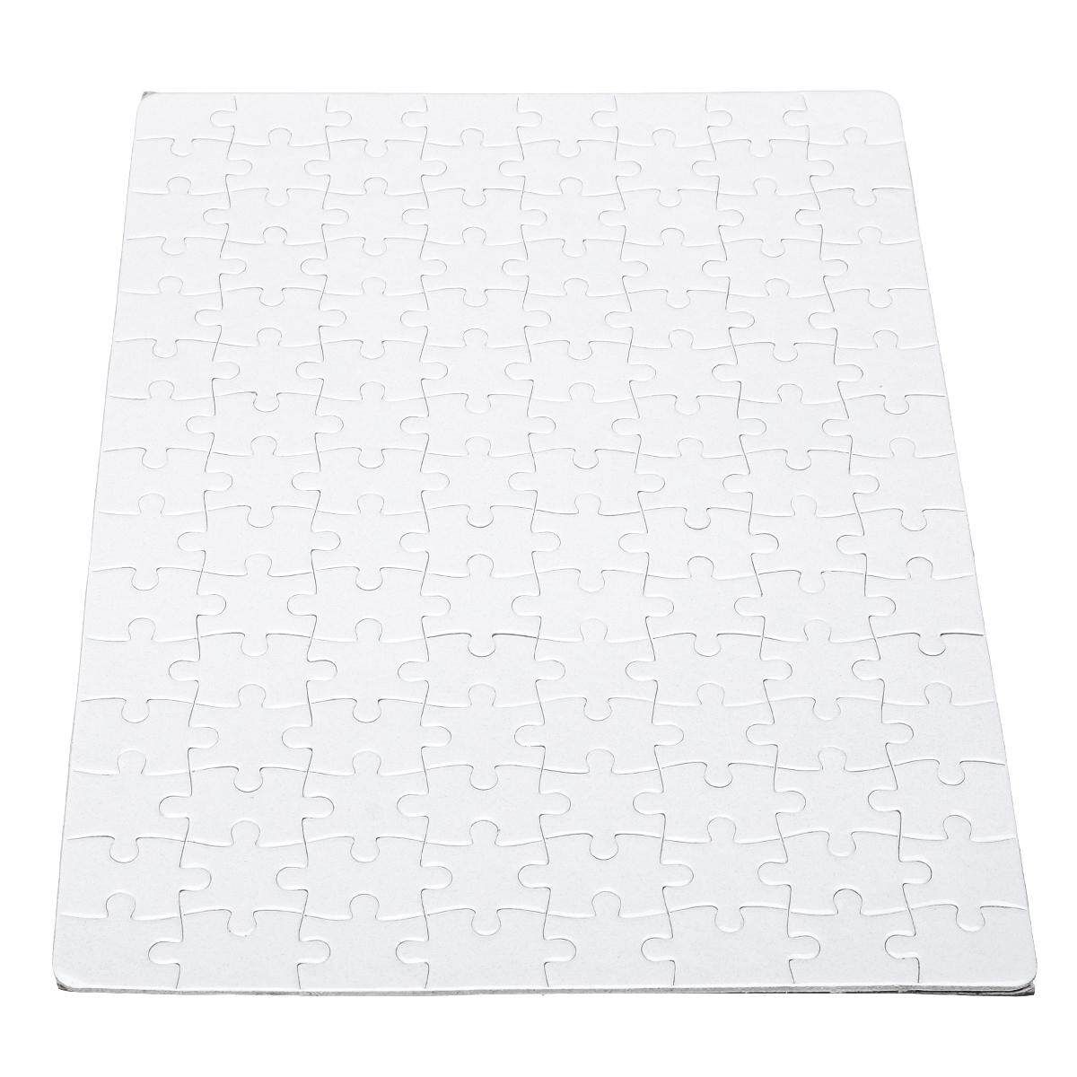 120 Pieces A4 Blank Jigsaw Puzzle Make Your Own Childrens Craft Colour Paint