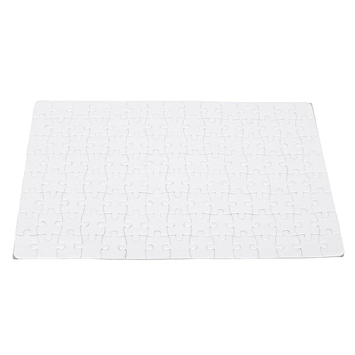 120 Pieces A4 Blank Jigsaw Puzzle Make Your Own Childrens Craft Colour Paint