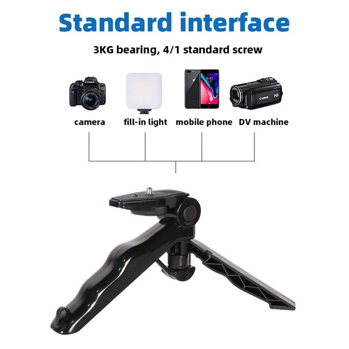Phone Holder Photography Lighting Smartphone Video Kit Microphone LED Selfie Tripod Recording Handle Portable Stabilizer Bracket