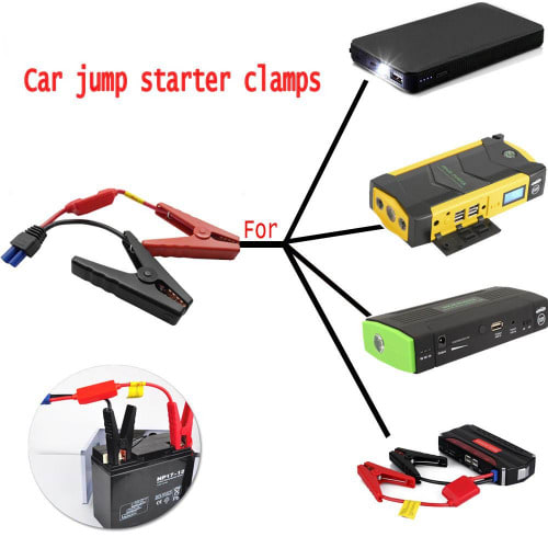 Jump Starter Cable Alligator Clamp/clip For Car/trucks Jump Starter Starting Battery
