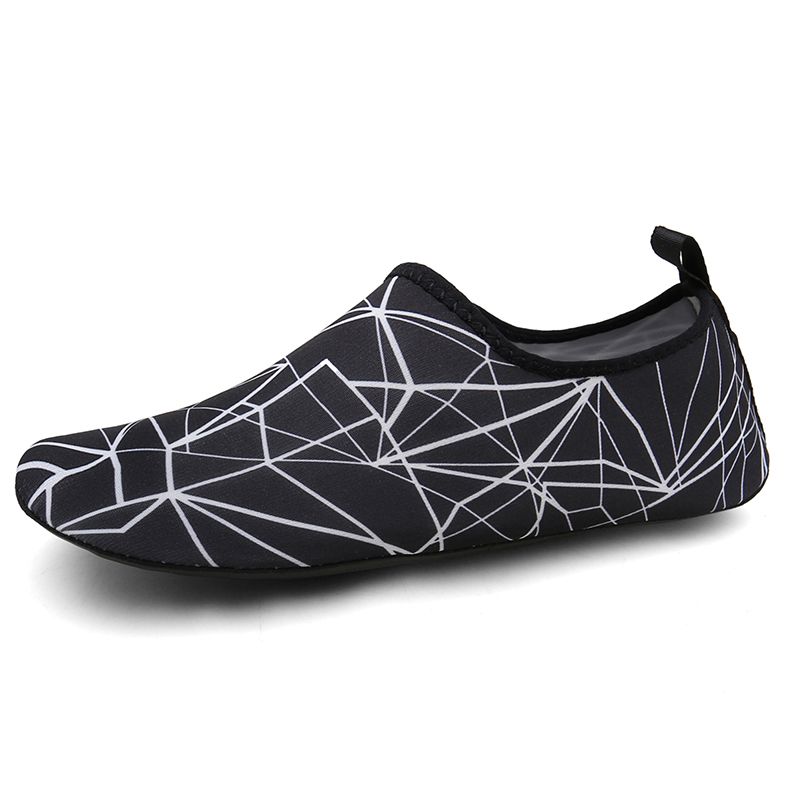 Unisex Beach Shoes Swimming Yoga Shoes Slip On Loafers Black