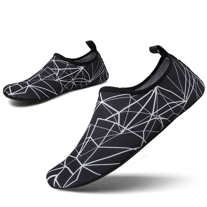 Unisex Beach Shoes Swimming Yoga Shoes Slip On Loafers Black