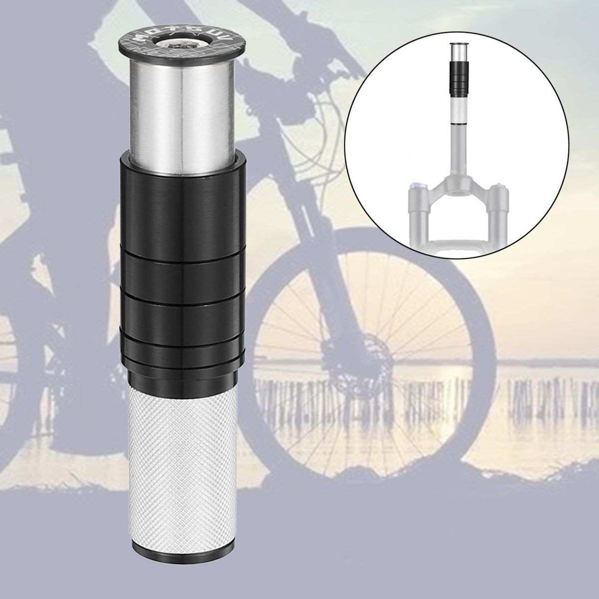 Bike Fork Stem Extender For Mountain -1/8