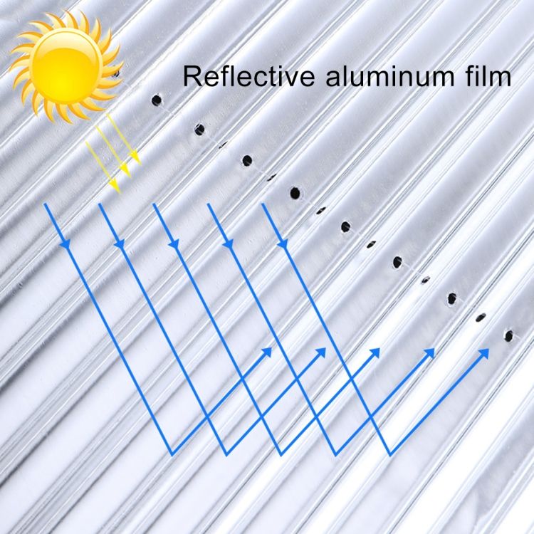 Press Retractable Sun Shade, Size: 46cm