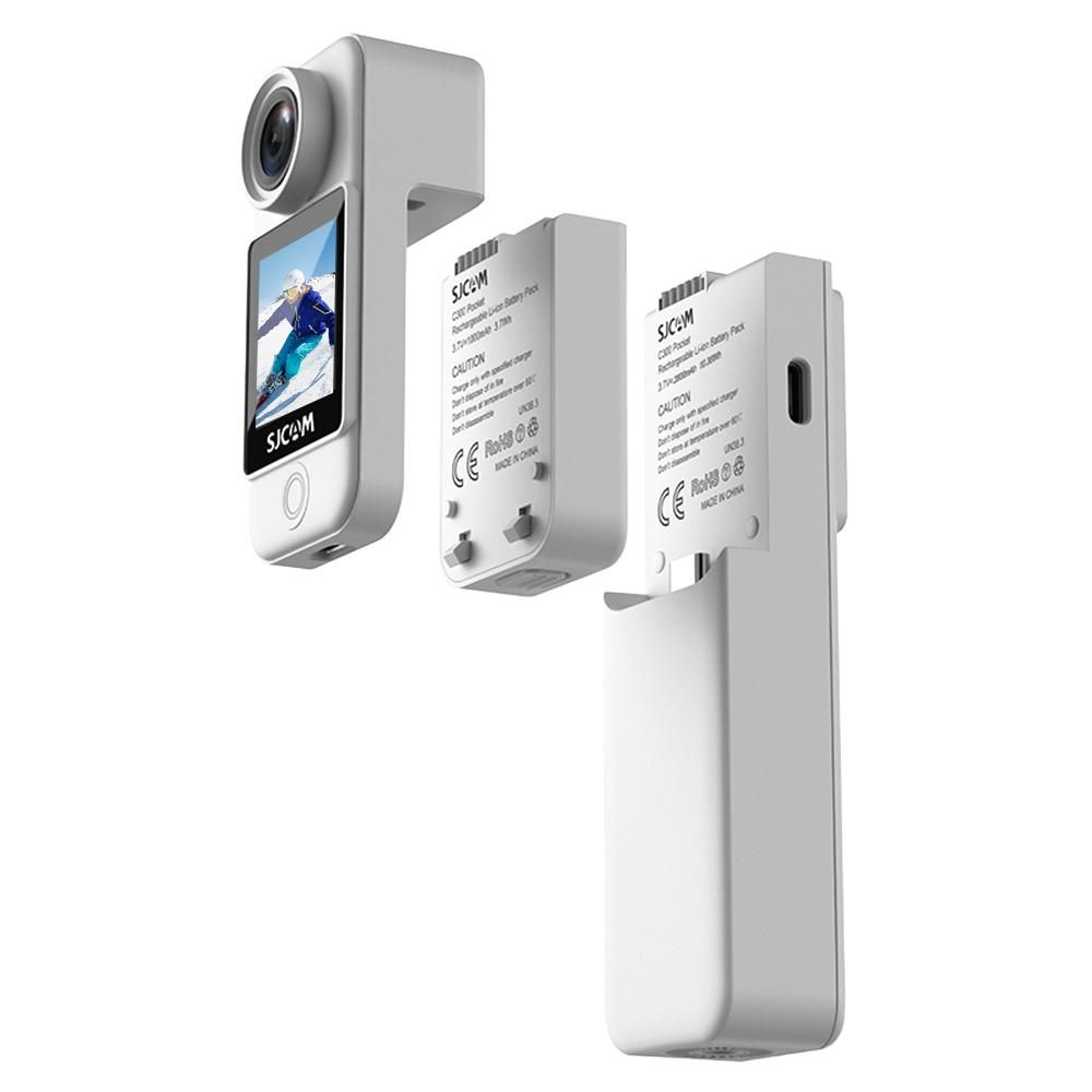 SJCAM C300 4K 30FPS Mini Action Camera 5G/2.4G WiFi Sports Camera Dual Touch Control Screens 154° Wide Angle Lens 6-Axis Gyro Stabilization 30M Waterproof Night Vision Detachable Battery with an Extra 2800mAh Battery Module