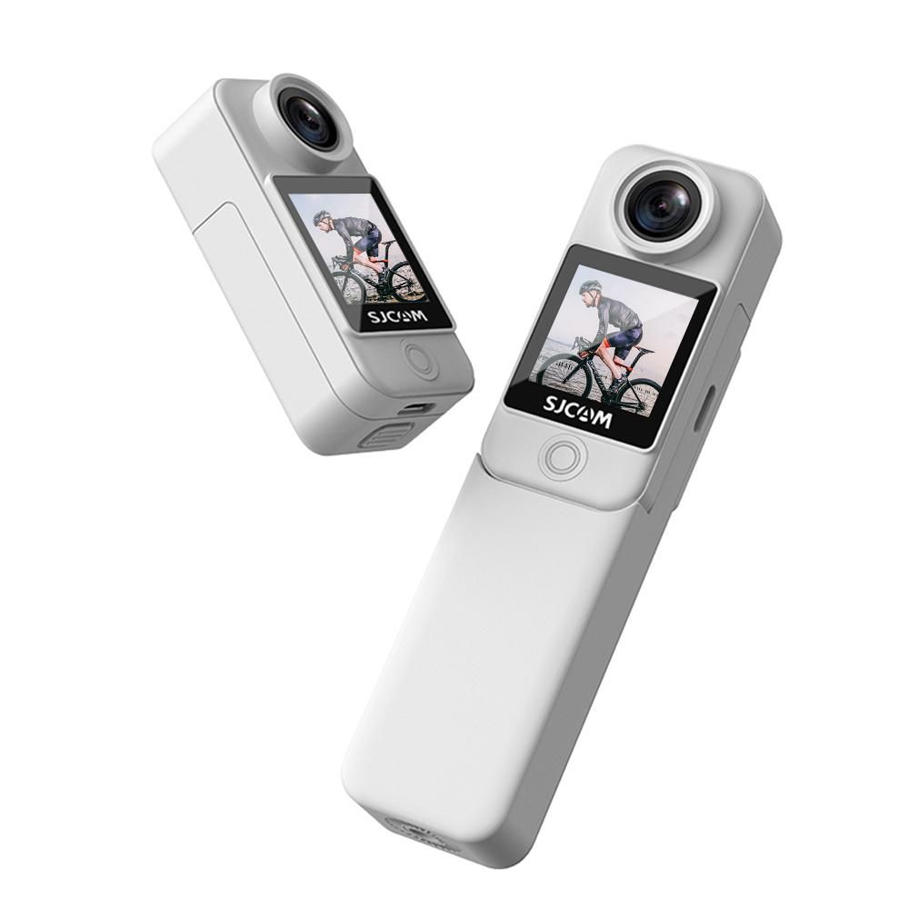 SJCAM C300 4K 30FPS Mini Action Camera 5G/2.4G WiFi Sports Camera Dual Touch Control Screens 154° Wide Angle Lens 6-Axis Gyro Stabilization 30M Waterproof Night Vision Detachable Battery with an Extra 2800mAh Battery Module