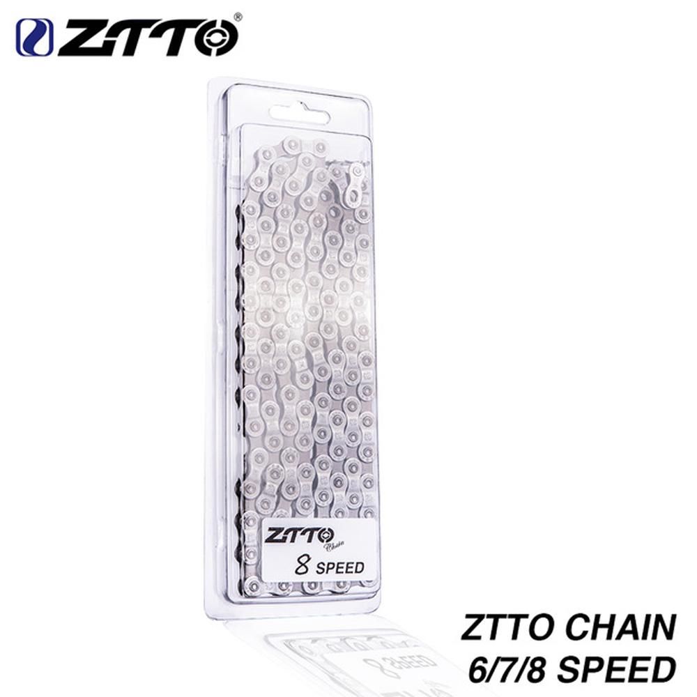 Silver Mountain Bike Road Bicycle Accessories Practical Bicycle Chain for 6 / 7 / 8 Speed