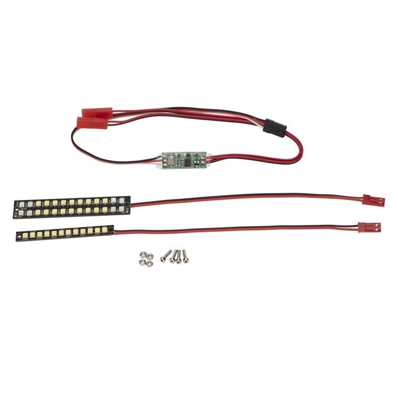 70mm 58mm Waterproof Front Rear Bumper Led Light Bar Upgrade Accessories for TRAXXAS 1/10 MAXX RC Car