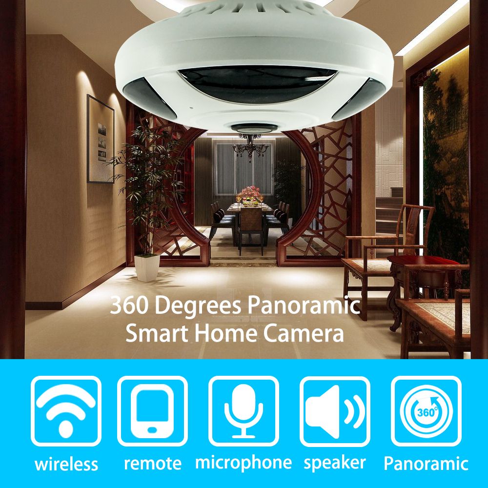Autoeye 3D Fisheye VR IP Camera 960P 1.3MP 360 Degree Baby Monitor CCTV Camera Home Security WiFi Camera Panoramic ABDSW
