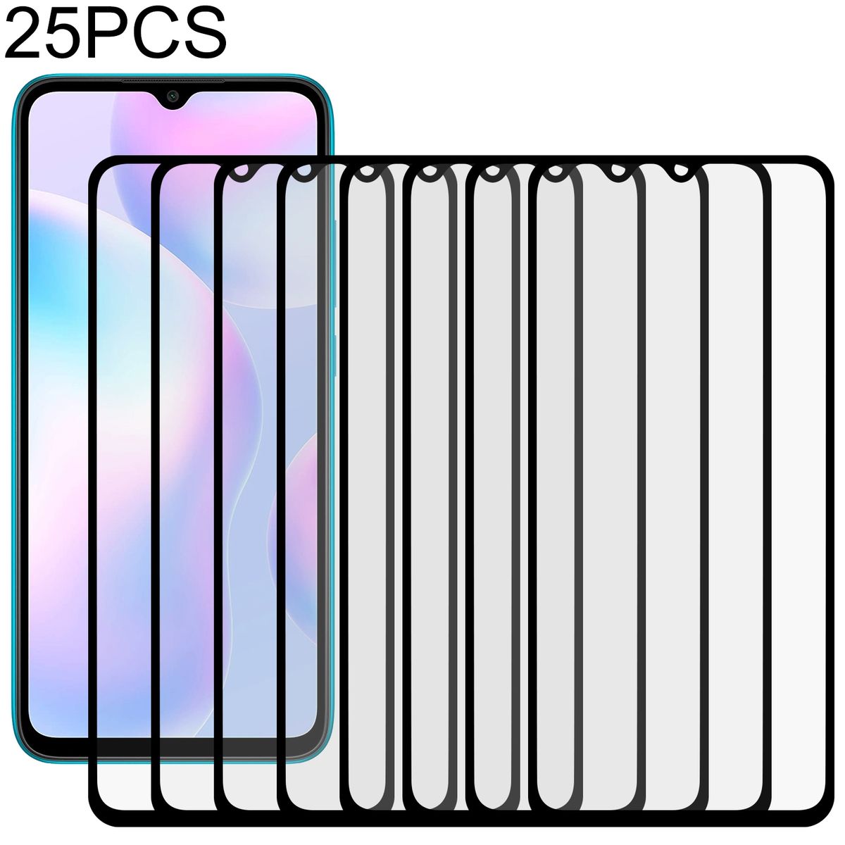 For Xiaomi Redmi 9i 25 PCS Full Screen Glass Film