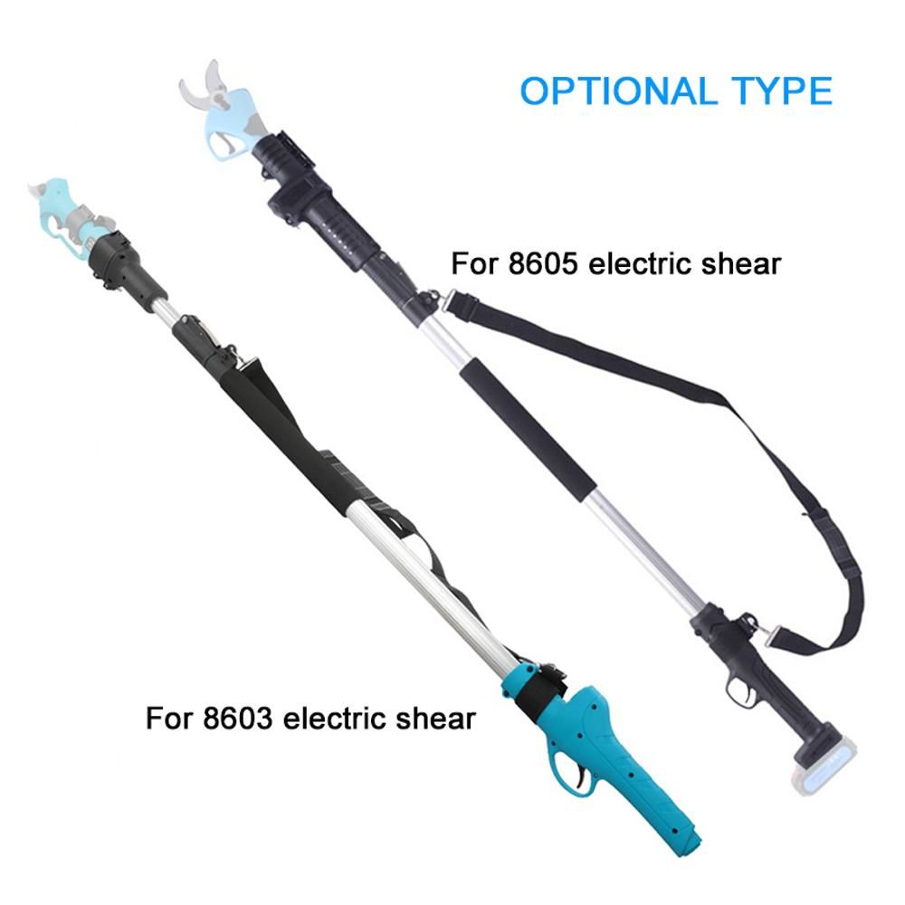 High-carbon Steel Foldable Telescopic Pole Electric Pruning Shear Holder 1.5-1.9m High Branches Cutting Extension Poles
