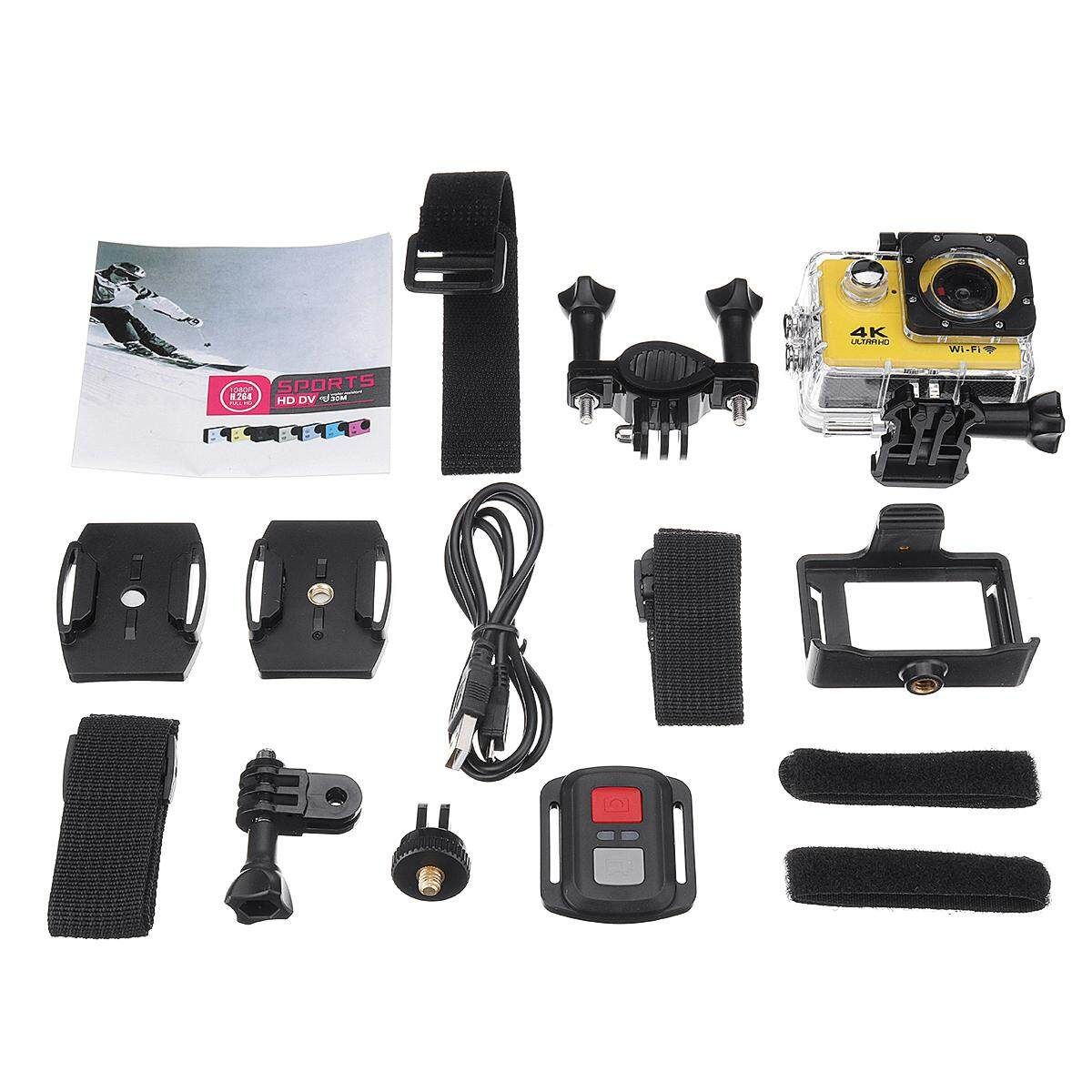 SJ9000 Wifi & Remote 1080P 4K HD Sport Action Camera DVR DV Camcorder Waterproof NEW Yellow