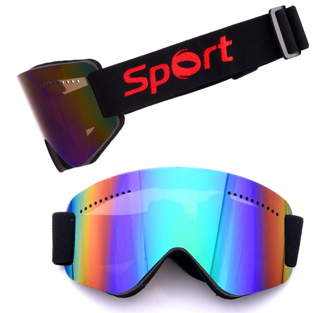 Ski  UV Protection Adult Eyewear Over Glasses For Snow Green