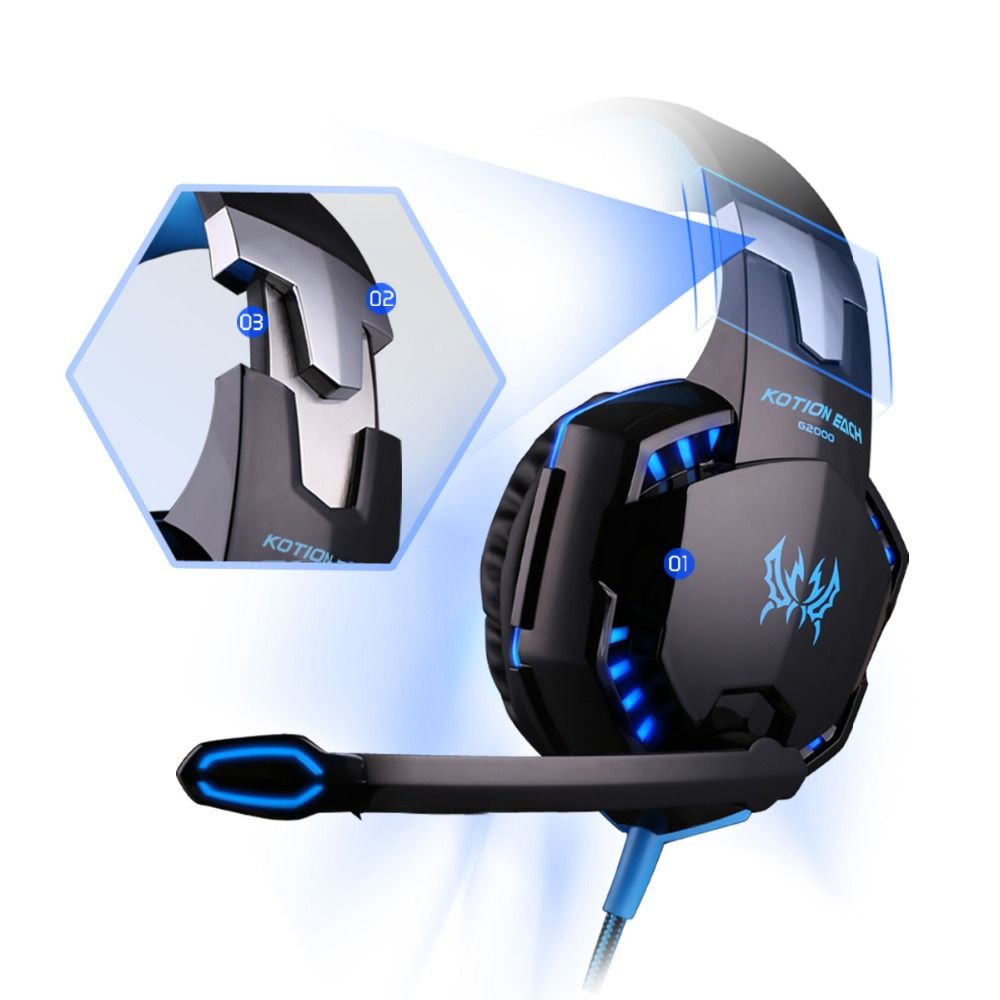 Gaming Mouse 4000 Dpi Headset Stereo Gamer Headphones With