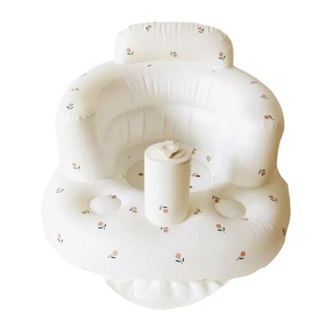 PVC Inflatable Baby Seat Pool Floats Bath Chair Floor Seat Tulip