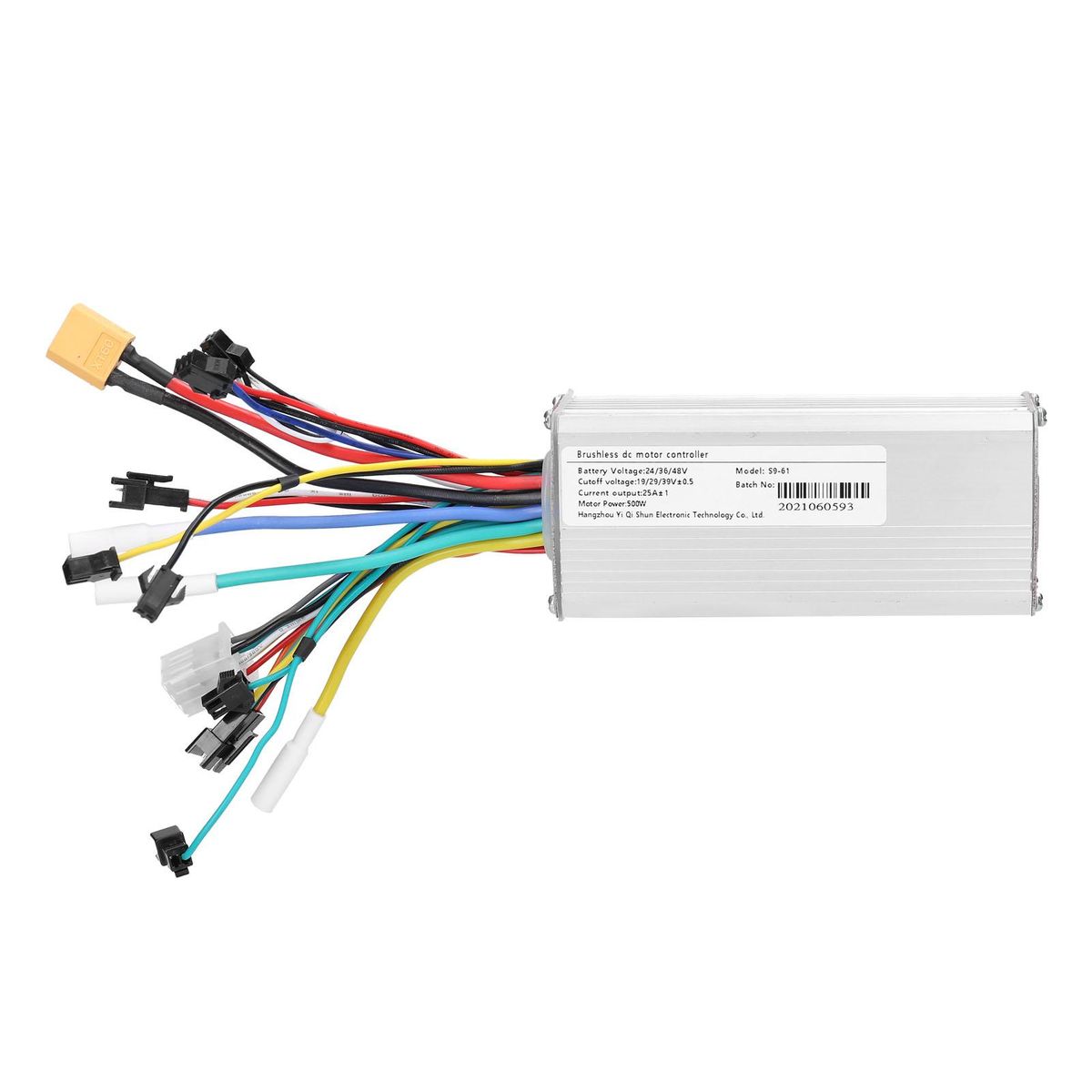 Motor Brushless Controller with Waterproof LCD Display Control Panel 24V-48V 500W Brushless Controller Kit for Electric Bicycle Scooter