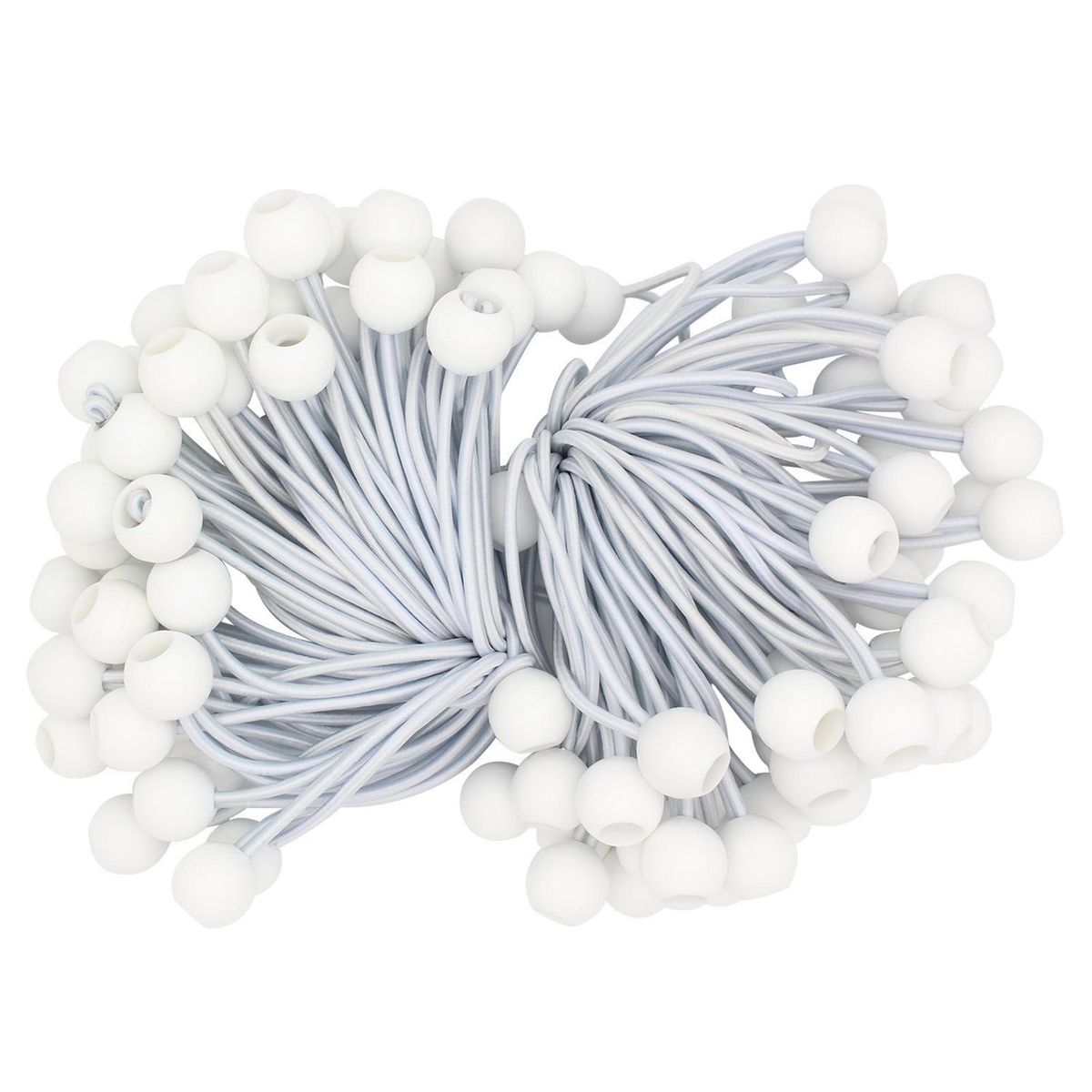 50 Pcs Bungee Balls Cords Tie Down Straps Elastic Rope for Camping Tents Cargo