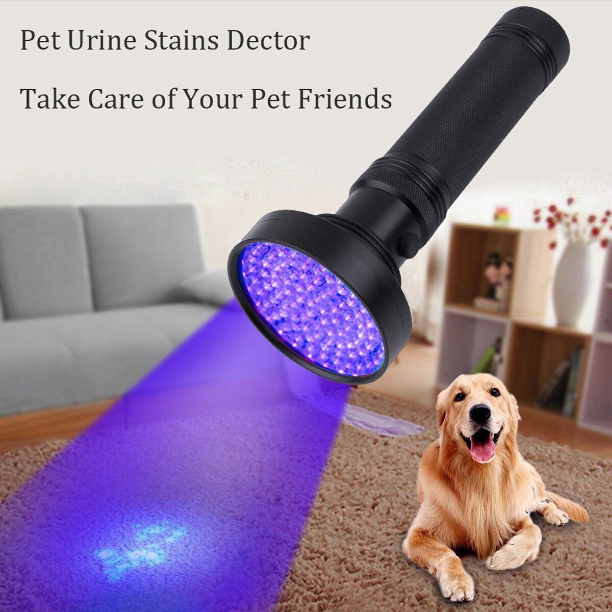 LED UV Ultra Violet Black Light Torch Forensic Inspection Purple Detector Light