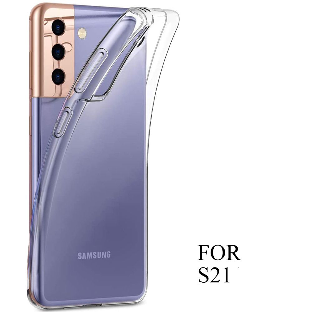 Ultra Thin Clear Silicone Case For Samsung-S21