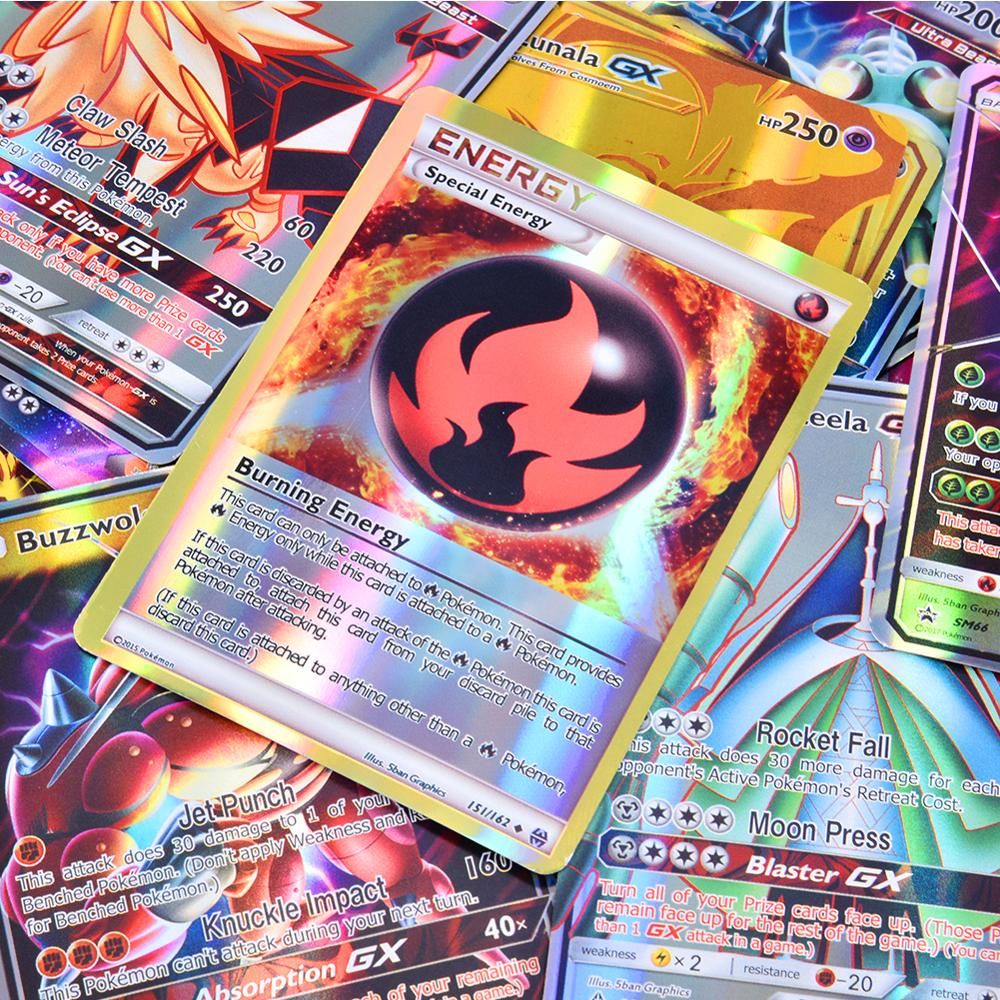 200 Pcs 25 Pcs GX MEGA Shining Cards Board Game Battle Carte Trading Cards Game Children Pokemon Toy Gift