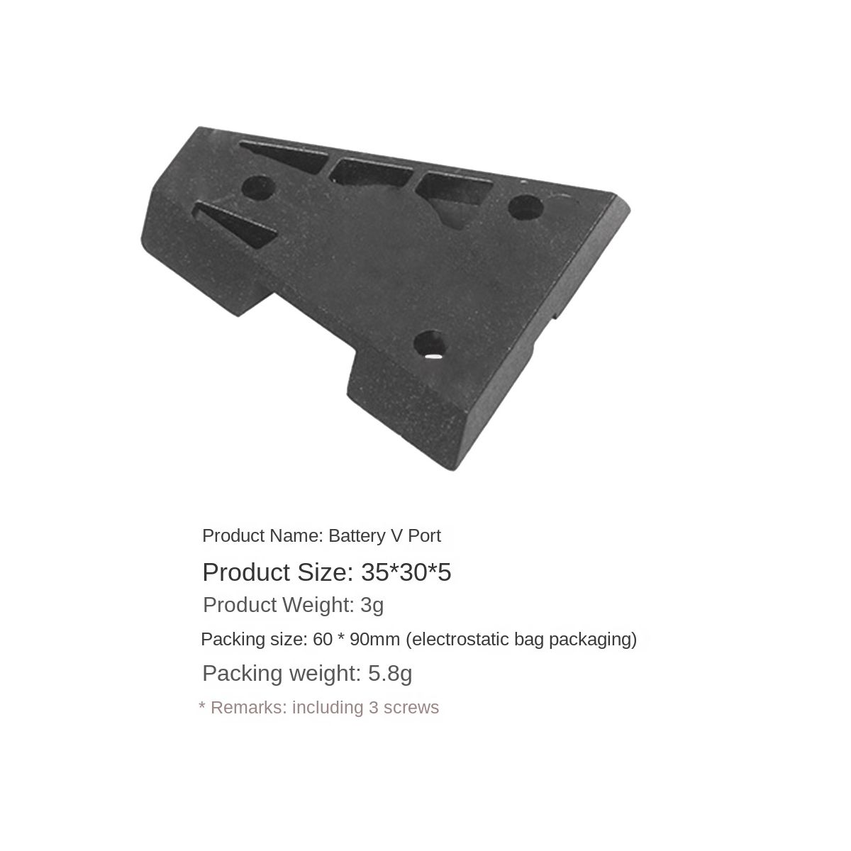 V Mount V-Lock Male Connector Plug for DSLR Video Camera Power Supply