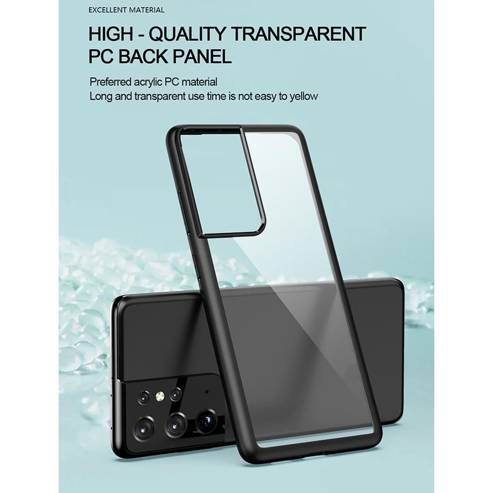 for Samsung Galaxy S21 Plus 5G Phone Protective Shell Shockproof Bumper Transparent Protective Cover Transparent-1