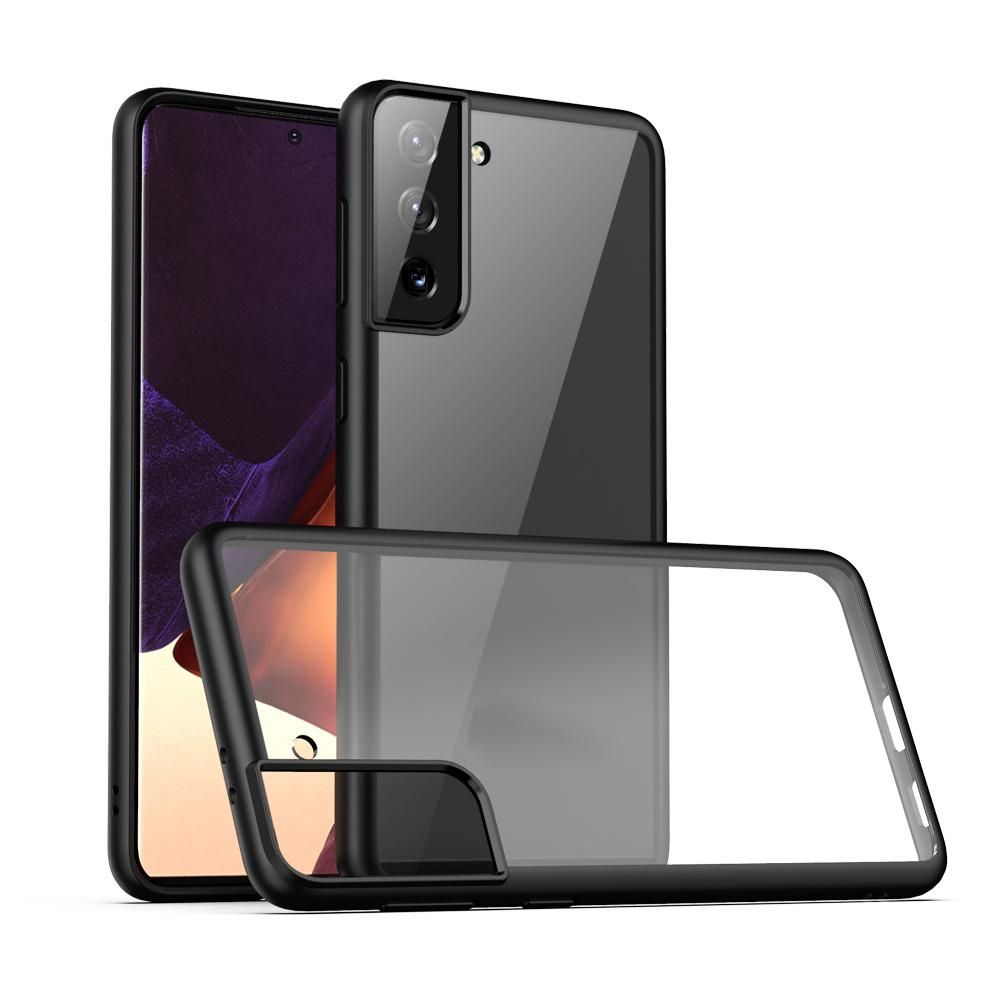 for Samsung Galaxy S21 Plus 5G Phone Protective Shell Shockproof Bumper Transparent Protective Cover Transparent-1