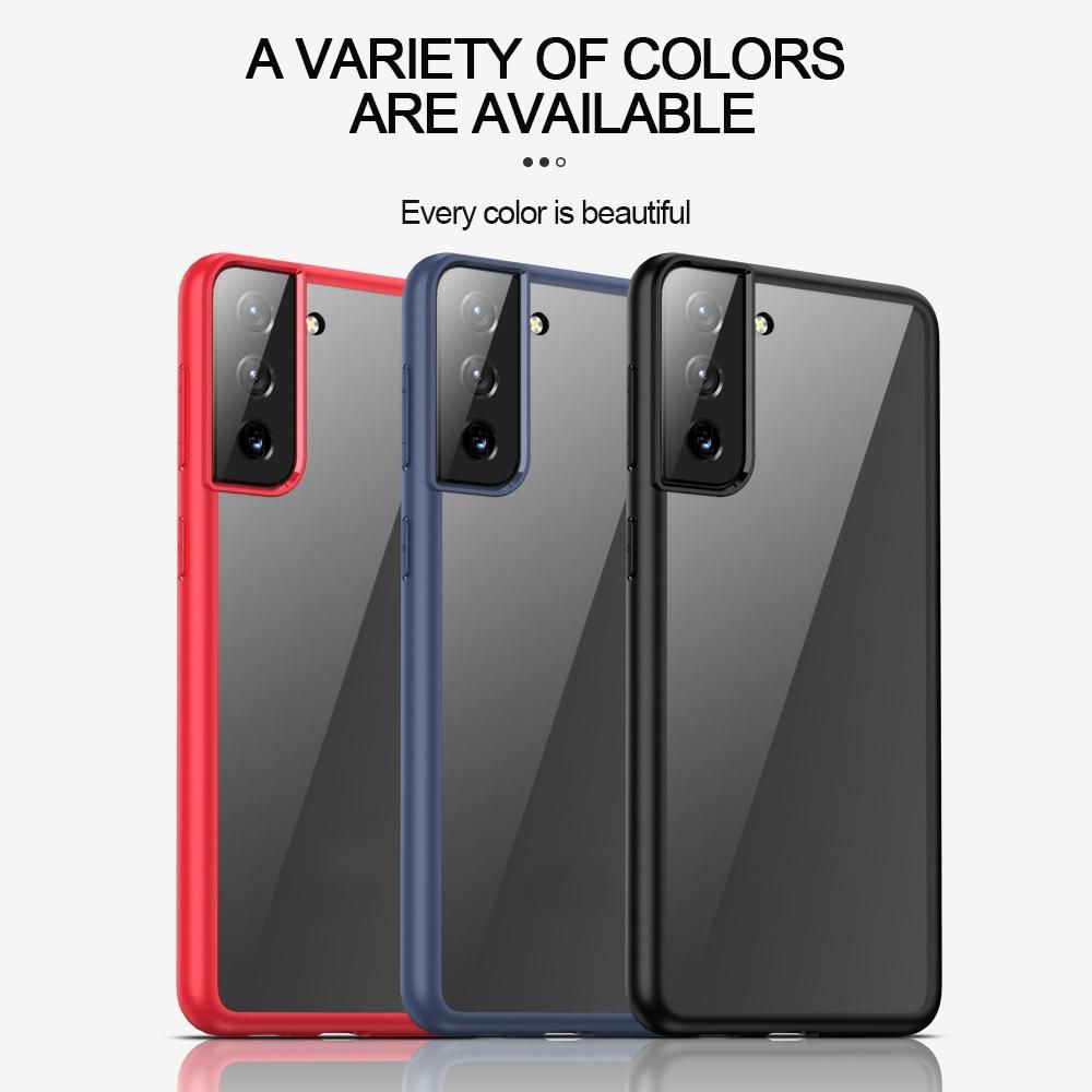 for Samsung Galaxy S21 Plus 5G Phone Protective Shell Shockproof Bumper Transparent Protective Cover Transparent-1