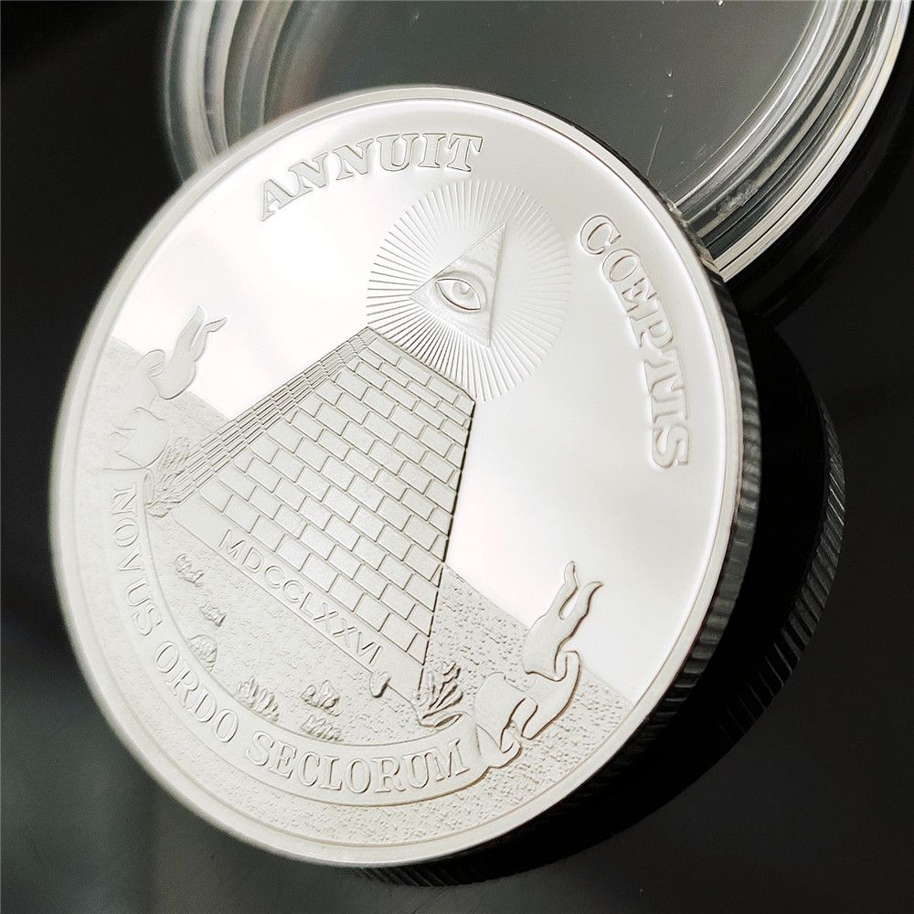 Freemason Coin Masonic Challenge Coins With All-seeing Eye