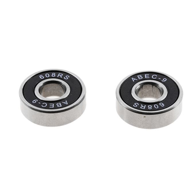 10Pcs/Pack ABEC-9 608RS Roller Skate Wheel Bearings Seal Ball Black
