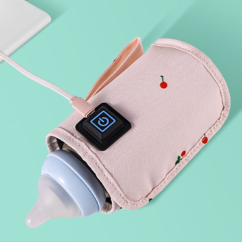 Portable USB Baby Bottle Warmer Bag Travel Milk Warmer