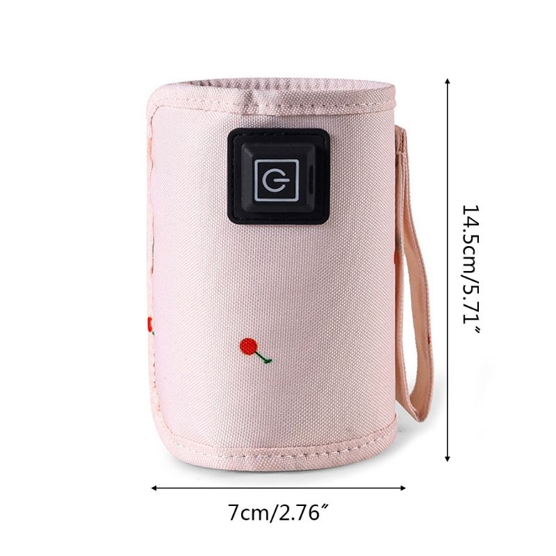 Portable USB Baby Bottle Warmer Bag Travel Milk Warmer