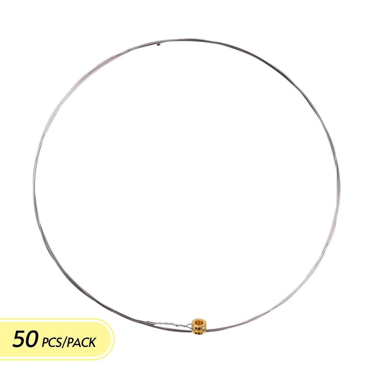 Single String Core Acoustic Folk Guitar String Replacement Hexagon Alloy Steel Material Wear Resistance Custom Tension 1st String (.011)) 50pcs/pack