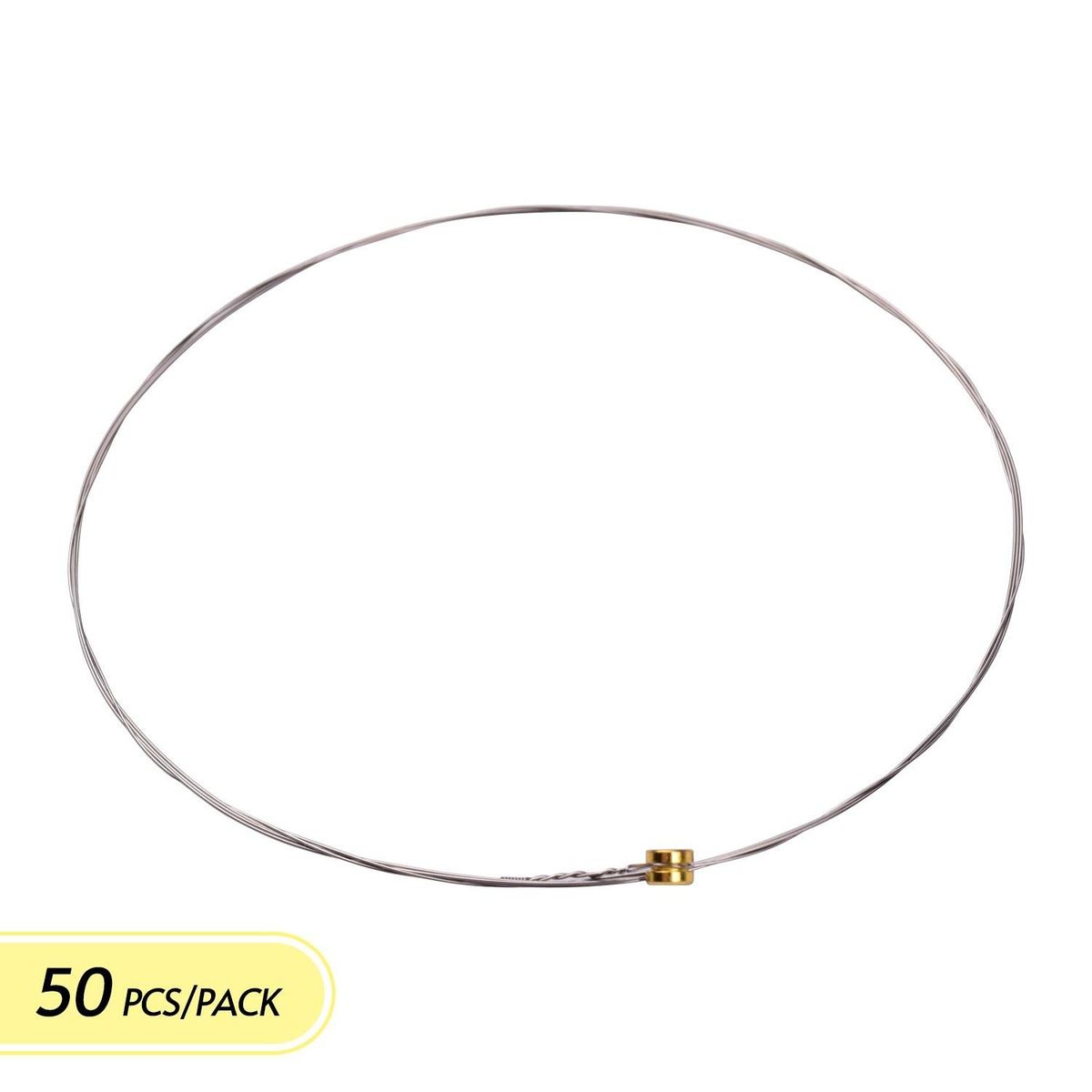 Single String Core Acoustic Folk Guitar String Replacement Hexagon Alloy Steel Material Wear Resistance Custom Tension 1st String (.011)) 50pcs/pack