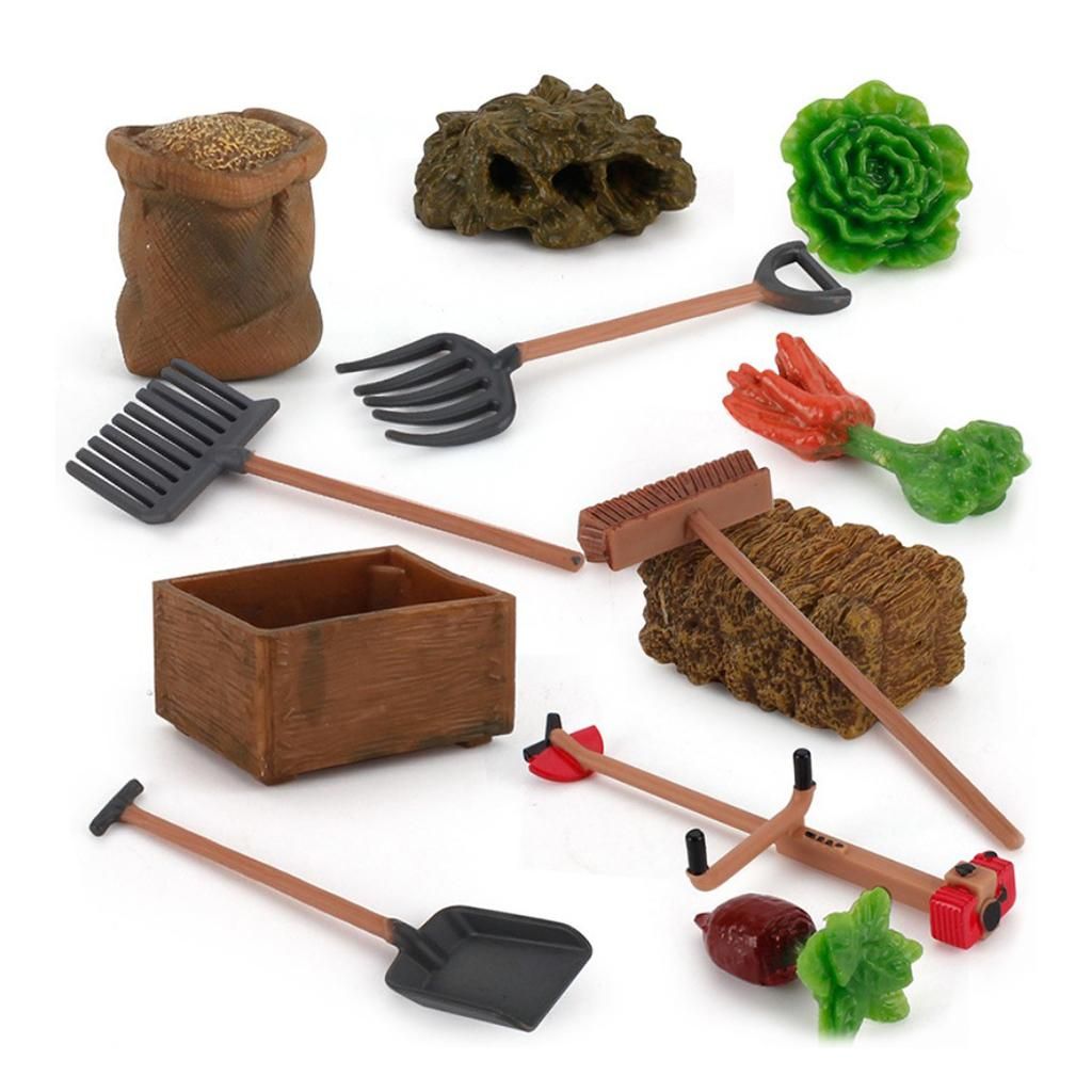 13 PCS Children Gardening Tool Trowel Fork Mower