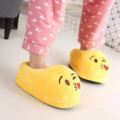 Emoji Fluffy Slippers