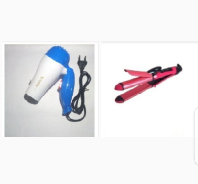 2-In-1 Hair Curler And Straightner With Hair Dryer.