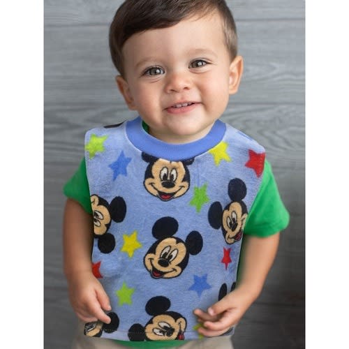 Mickey Mouse Toddler Pullover Bibs - 2 Pieces