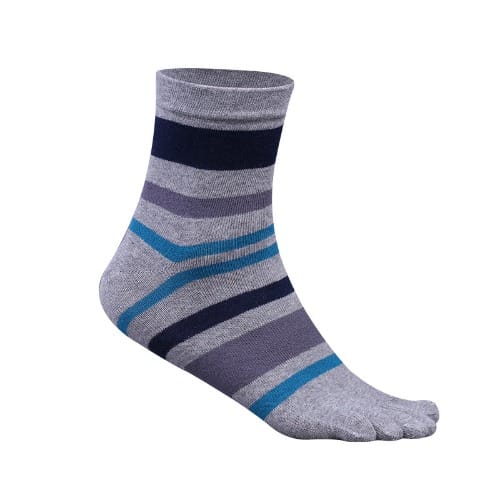 Five Toe Running, Exercise And Casual Socks - Ash