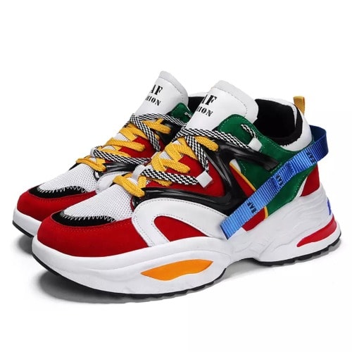 Unisex Chunky Lightweight Breathable Multicolor Sneakers