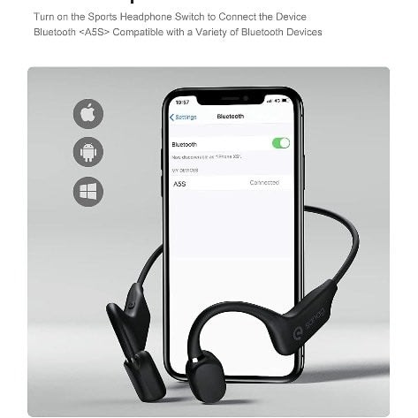 Sanag Open-ear Wireless Bluetooth  Sports Headset With Mic