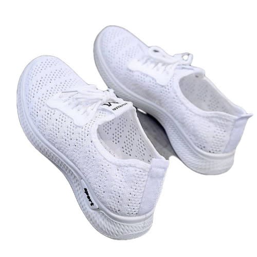 Ladies Comfortable Sneakers - White