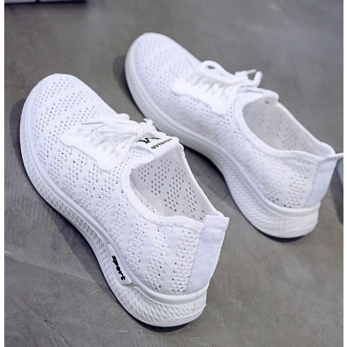 Ladies Comfortable Sneakers - White
