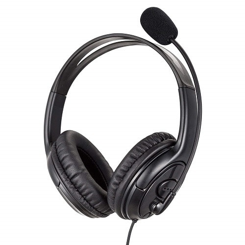 Dual USB Headset With Microphone Noise Cancelling For Skype Business