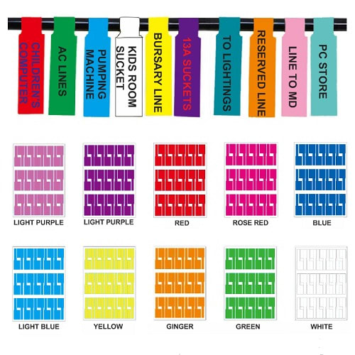 Self-adhesive Waterproof Tear Resistant Cable Label Sticker