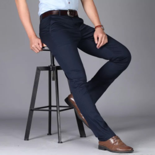 Pencil Chinos Pant - Navy Blue